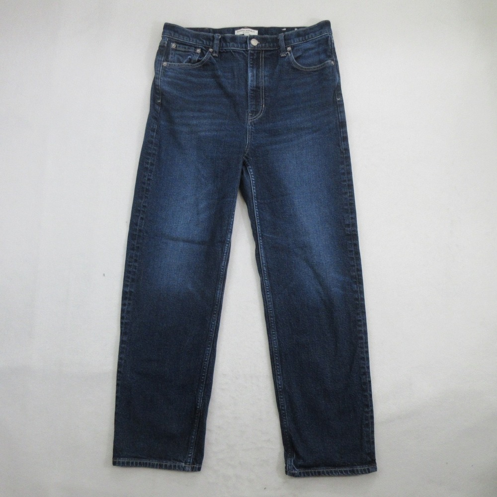 Banana Republic Women Jeans Size 30 High Rise 90s Straight Dark Wash Stretch